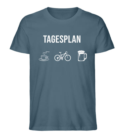 Tagesplan Kaffee, Fahrrad und Bier- Herren Premium Organic T-Shirt Stargazer