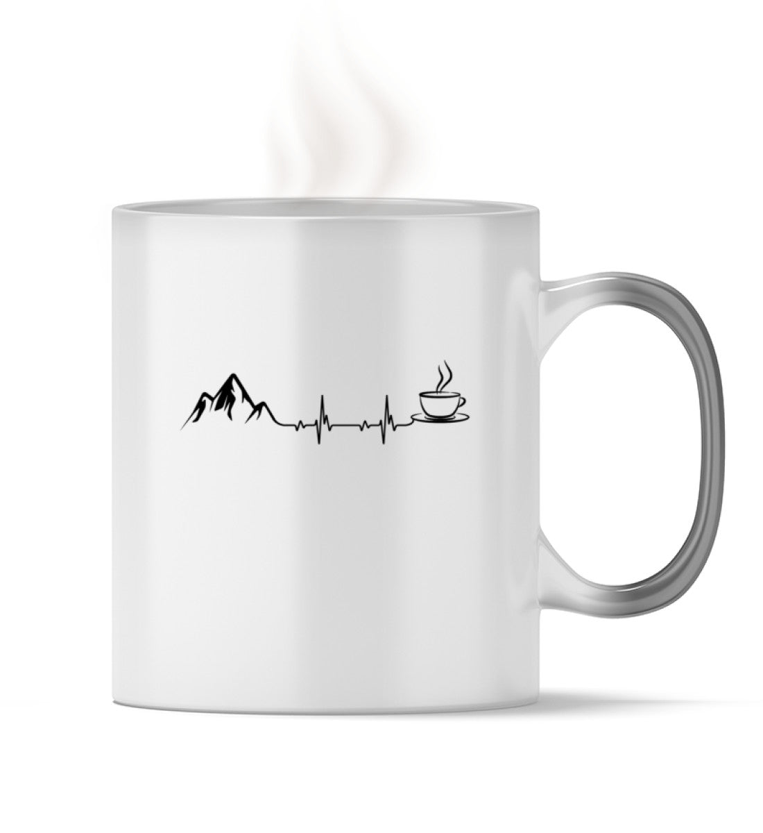 Herzschlag - Berge und Kaffee - Zauber Tasse Default Title
