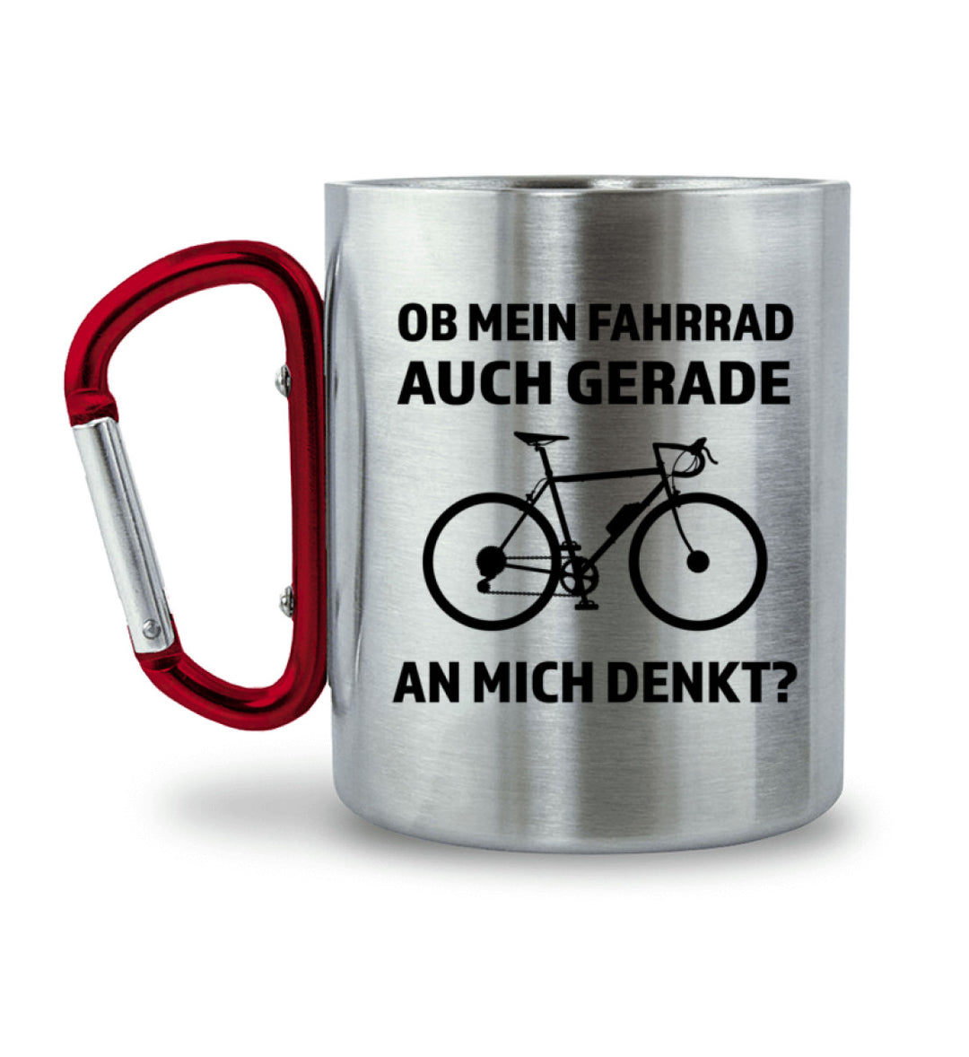 Ob mein Fahrrad gerade an mich denkt- Karabiner Tasse