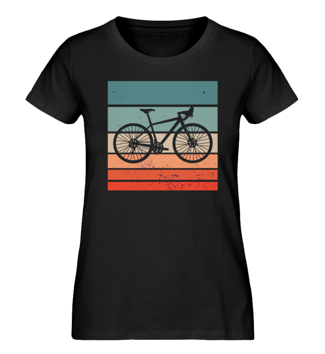 Vintage Fahrrad - Damen Organic T-Shirt fahrrad Schwarz