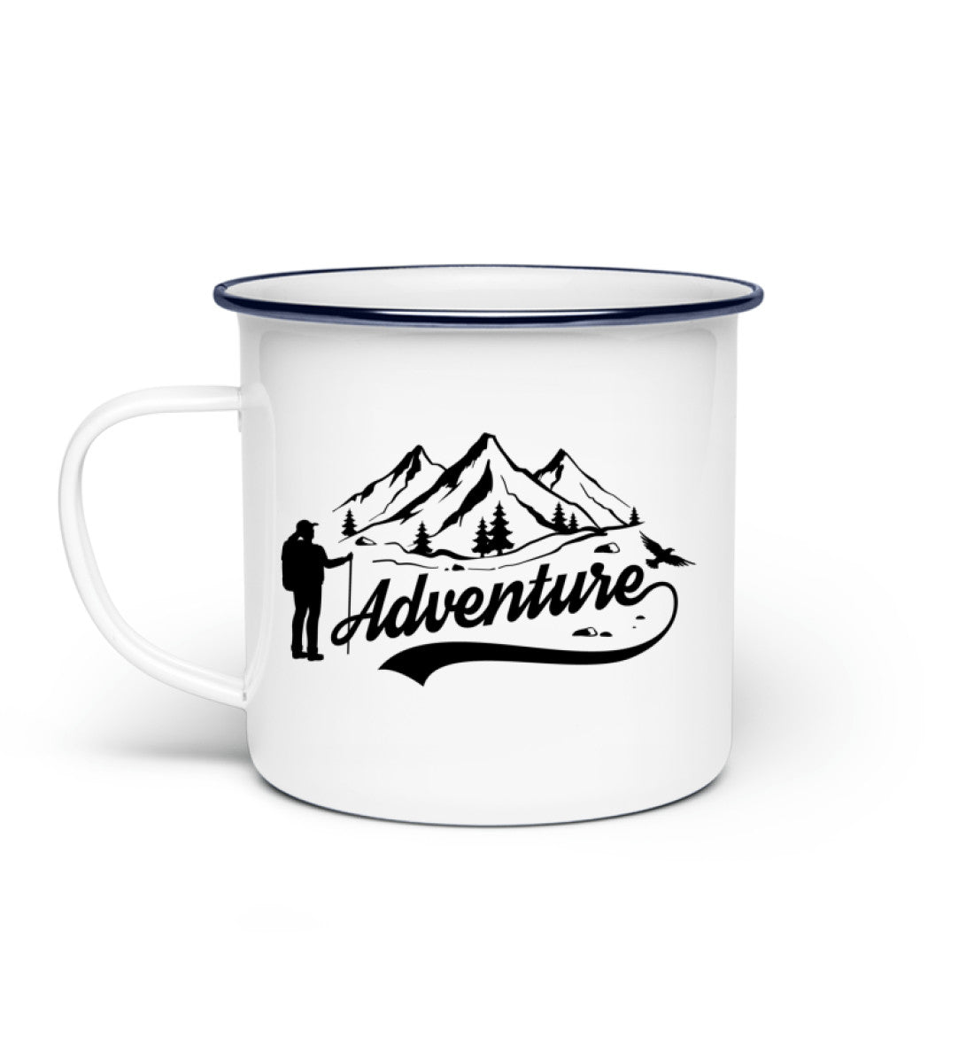 Adventure - Emaille Tasse berge camping wandern Default Title