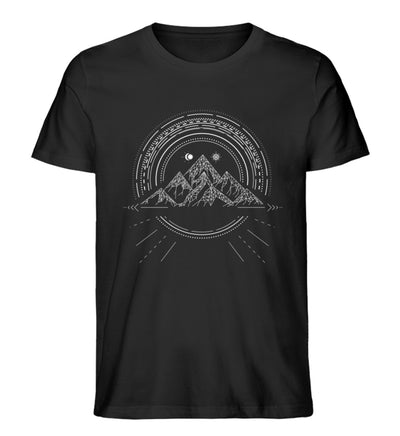 Bergreise Geometrisch - Herren Organic T-Shirt berge camping Schwarz