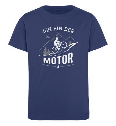 Ich bin der Motor - Kinder Premium Organic T-Shirt mountainbike Navyblau