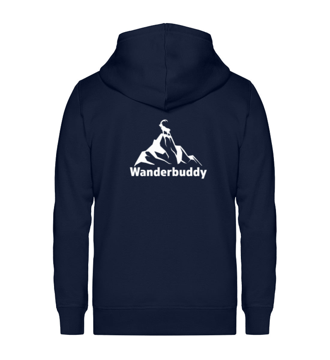 Wanderbuddy - Unisex Premium Organic Sweatjacke wandern Navyblau