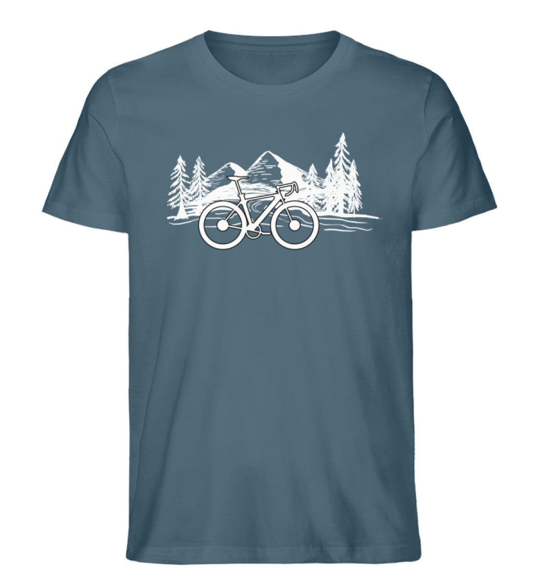 Fahrrad und Berge - Herren Premium Organic T-Shirt fahrrad mountainbike Stargazer
