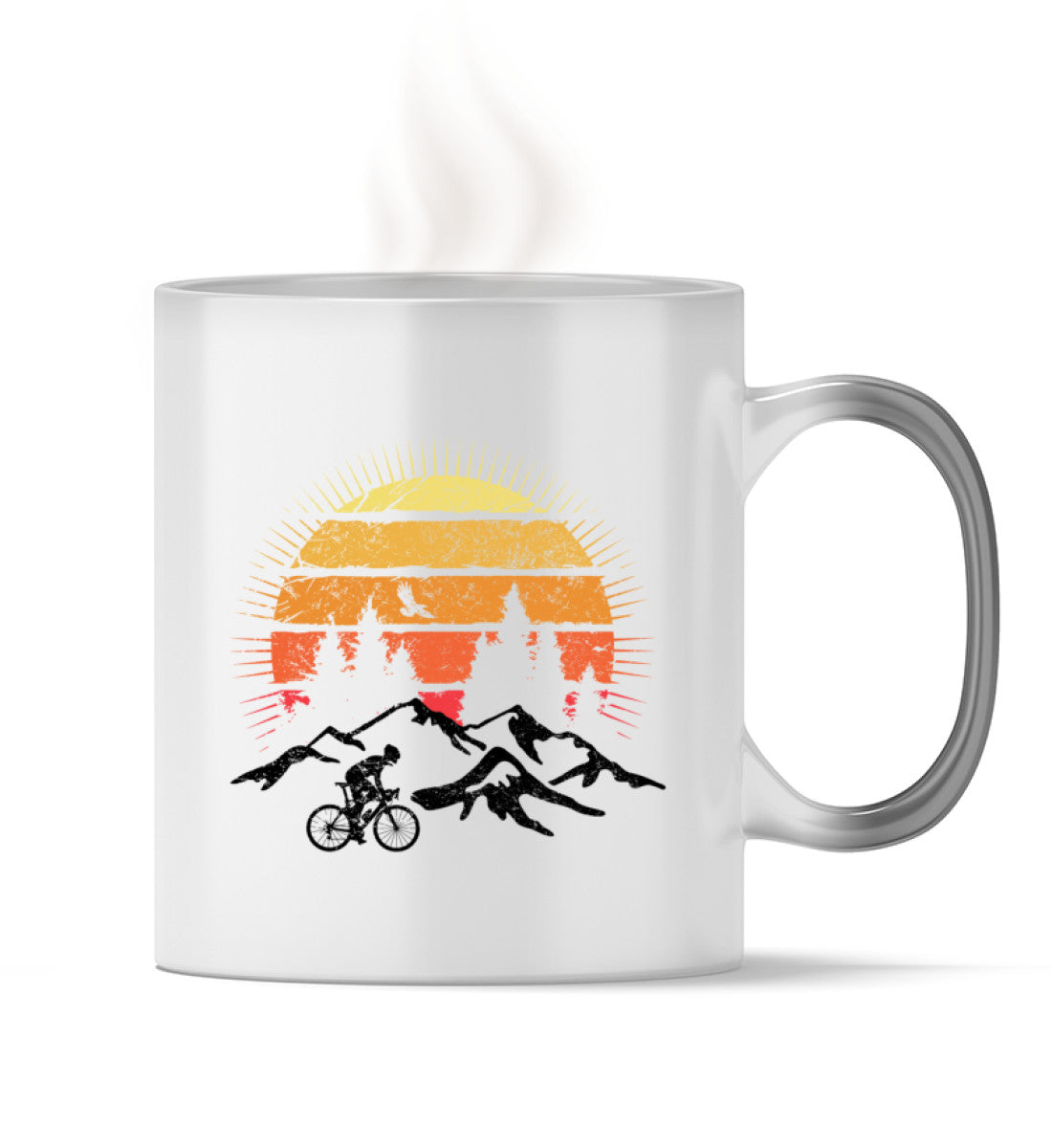 Radfahrer und Sonne Vintage - Zauber Tasse fahrrad mountainbike Default Title