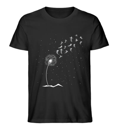 Ski Pusteblume - Herren Organic T-Shirt ski Schwarz