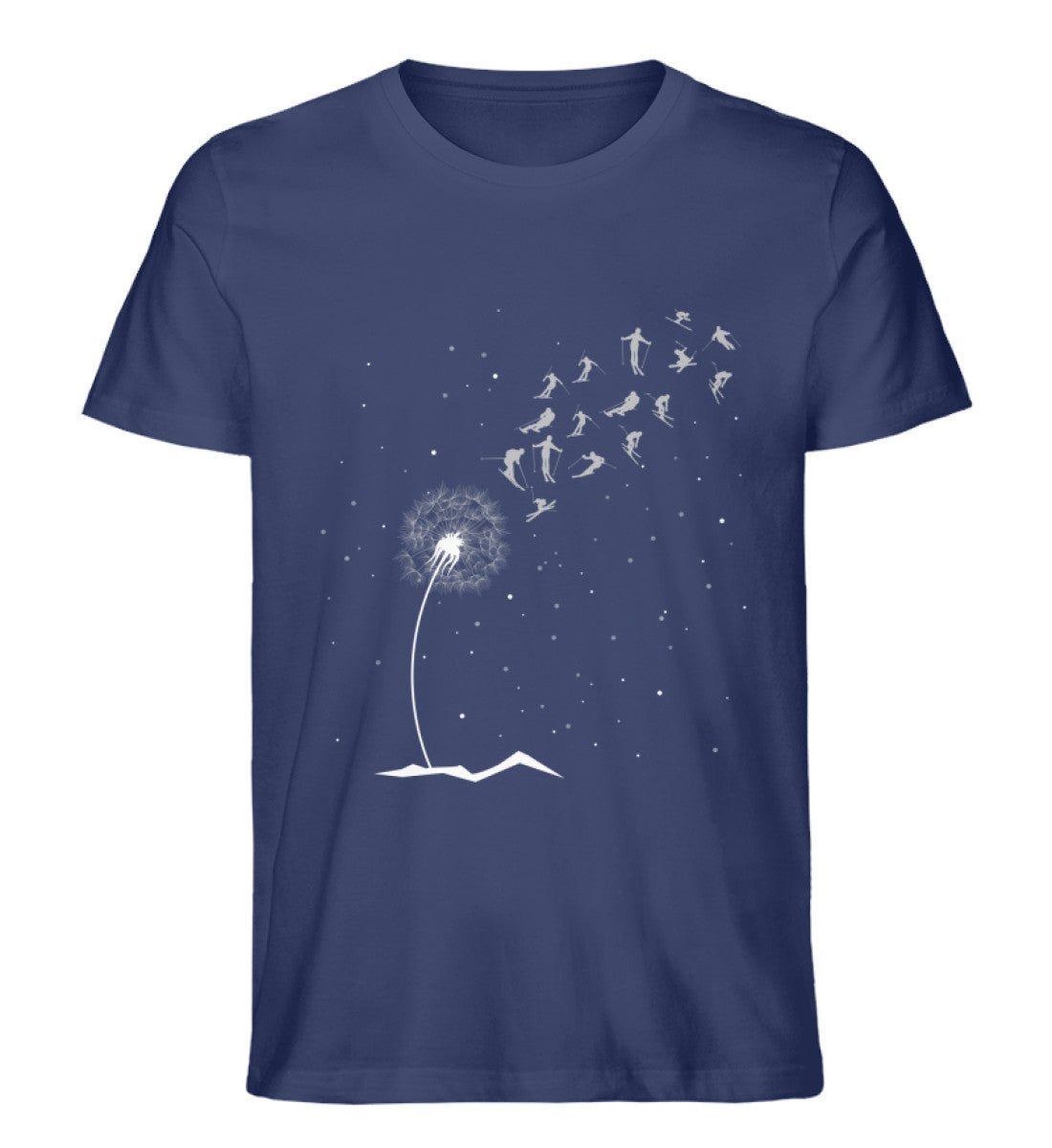 Ski Pusteblume - Herren Organic T-Shirt ski Navyblau