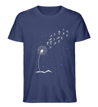 Ski Pusteblume - Herren Organic T-Shirt ski Navyblau