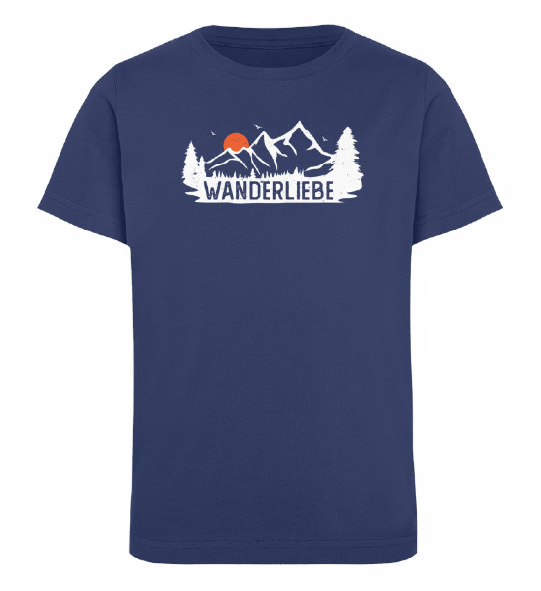 Wanderliebe, Berge und Sonne - Kinder Premium Organic T-Shirt Navyblau