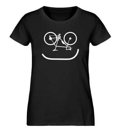 Fahrrad Emoji - Damen Organic T-Shirt Schwarz