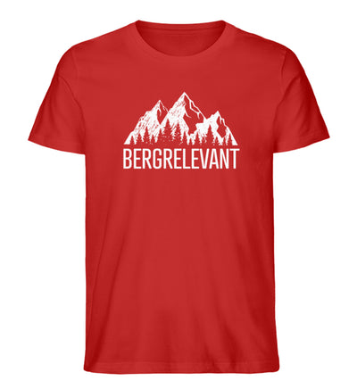 Bergrelevant - Herren Organic T-Shirt berge Rot