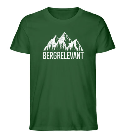 Bergrelevant - Herren Organic T-Shirt berge Dunkelgrün