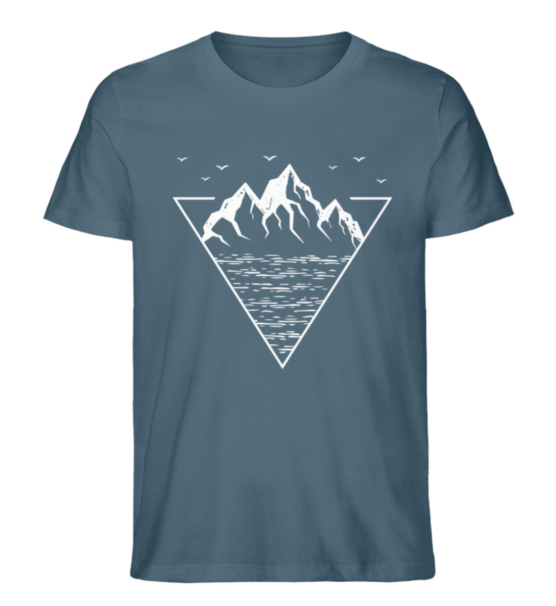 Berg Geometrisch - Herren Premium Organic T-Shirt berge wandern Stargazer