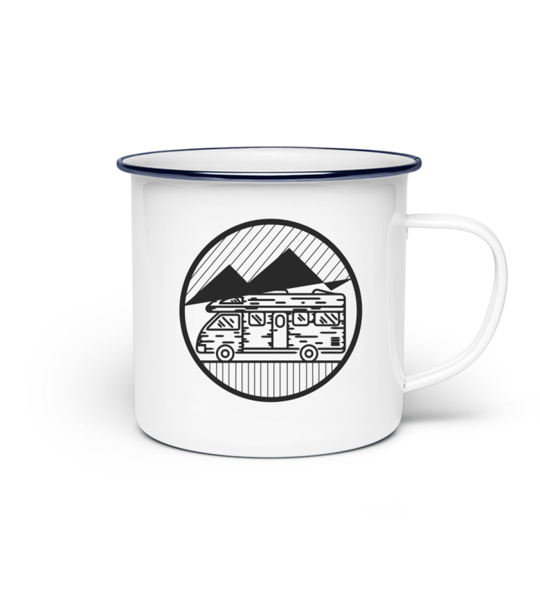 Wohnmobil - Emaille Tasse camping Default Title