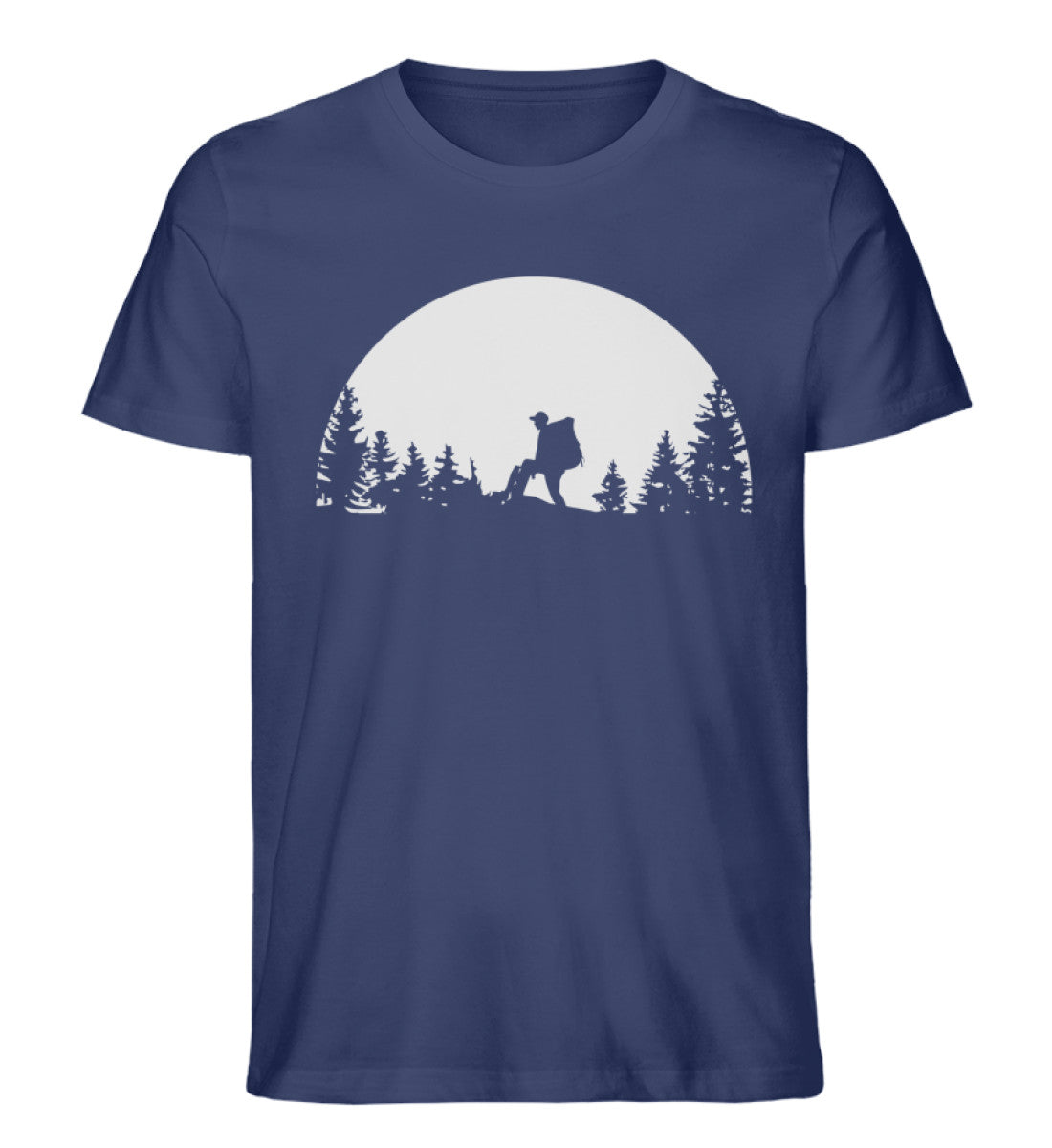 Berggeher - Herren Organic T-Shirt wandern Navyblau