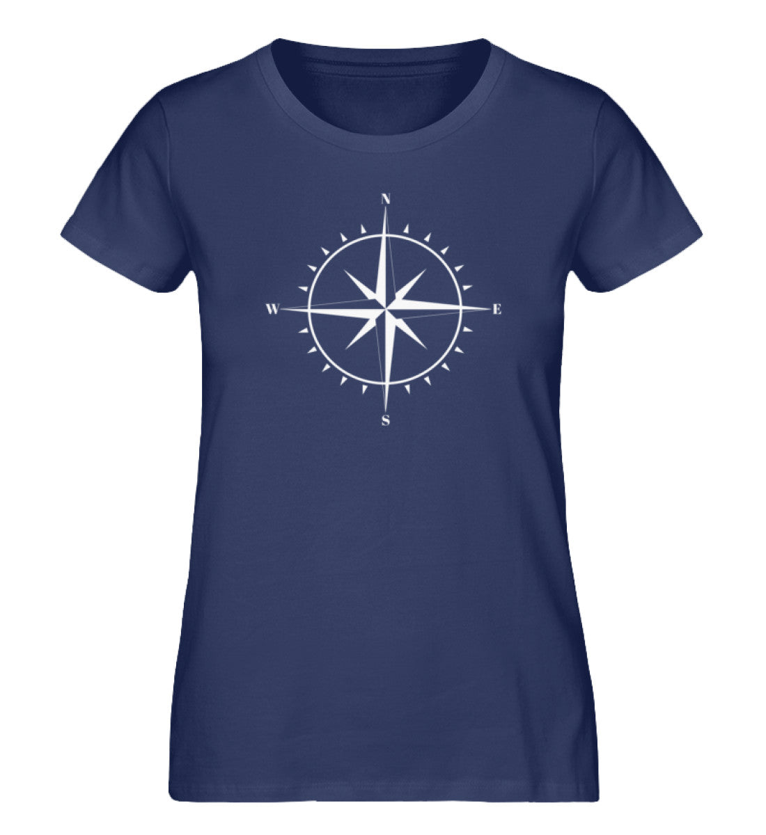 World Traveler - Damen Premium Organic T-Shirt camping Navyblau
