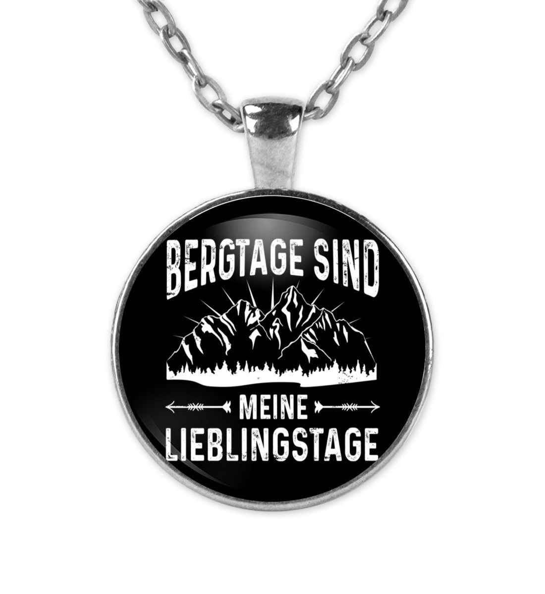 Bergtage - Lieblingstage - Halskette mit Anhänger berge wandern Silber
