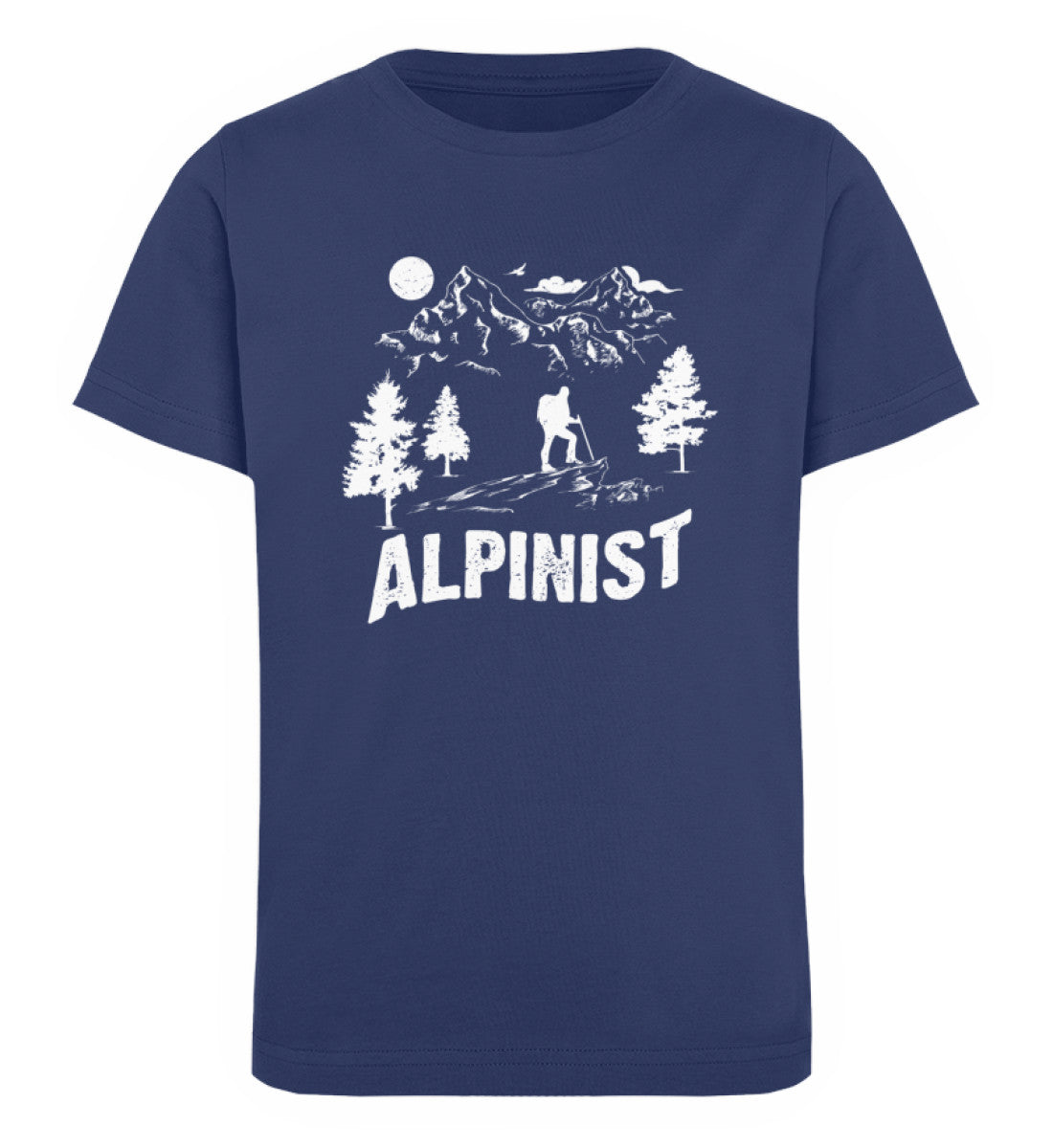 Alpinist. - Kinder Premium Organic T-Shirt berge wandern Navyblau