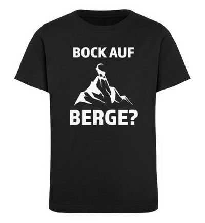 Bock auf Berge - Kinder Premium Organic T-Shirt berge Schwarz