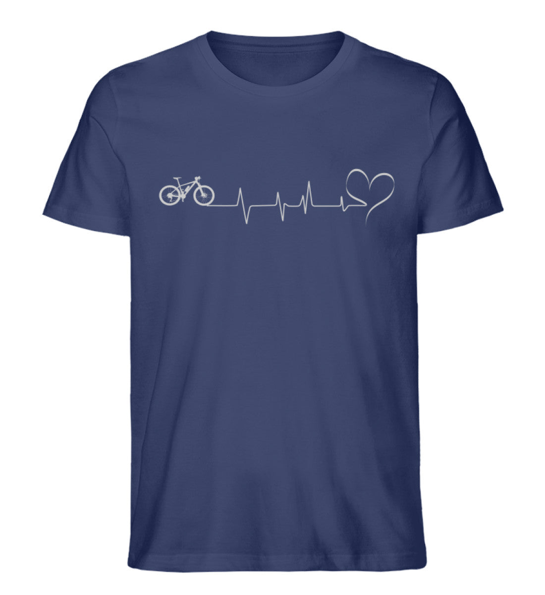 Radverliebt - Herren Organic T-Shirt fahrrad Navyblau