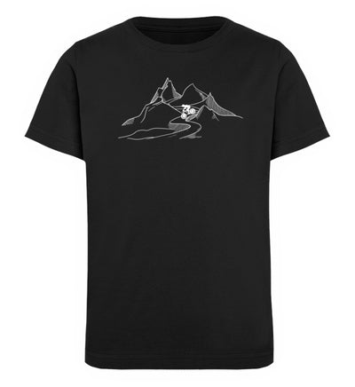 Downhill - Kinder Premium Organic T-Shirt mountainbike Schwarz