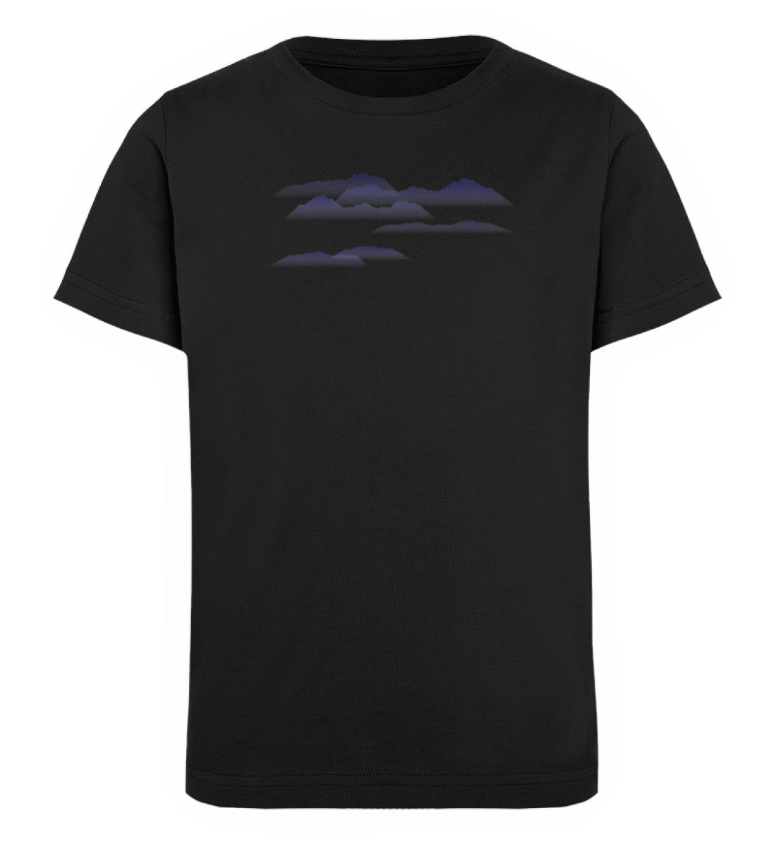 Blaue Berge - Kinder Premium Organic T-Shirt berge Schwarz