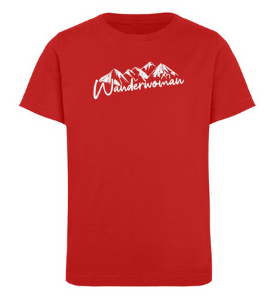 Wanderwoman - Kinder Premium Organic T-Shirt Rot