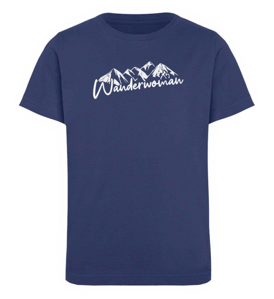 Wanderwoman - Kinder Premium Organic T-Shirt Navyblau