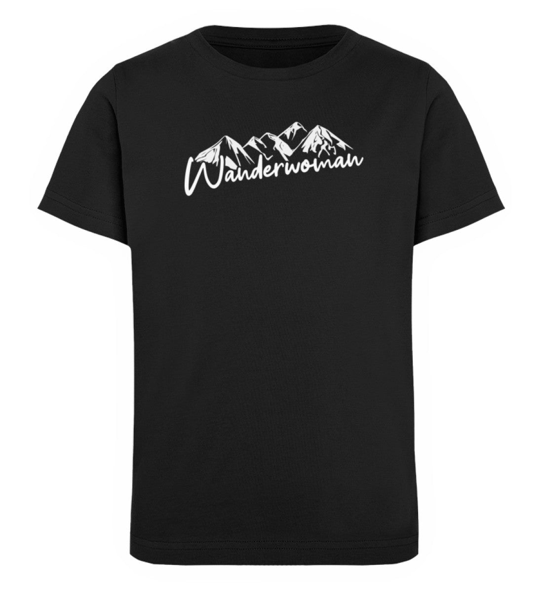 Wanderwoman - Kinder Premium Organic T-Shirt Schwarz