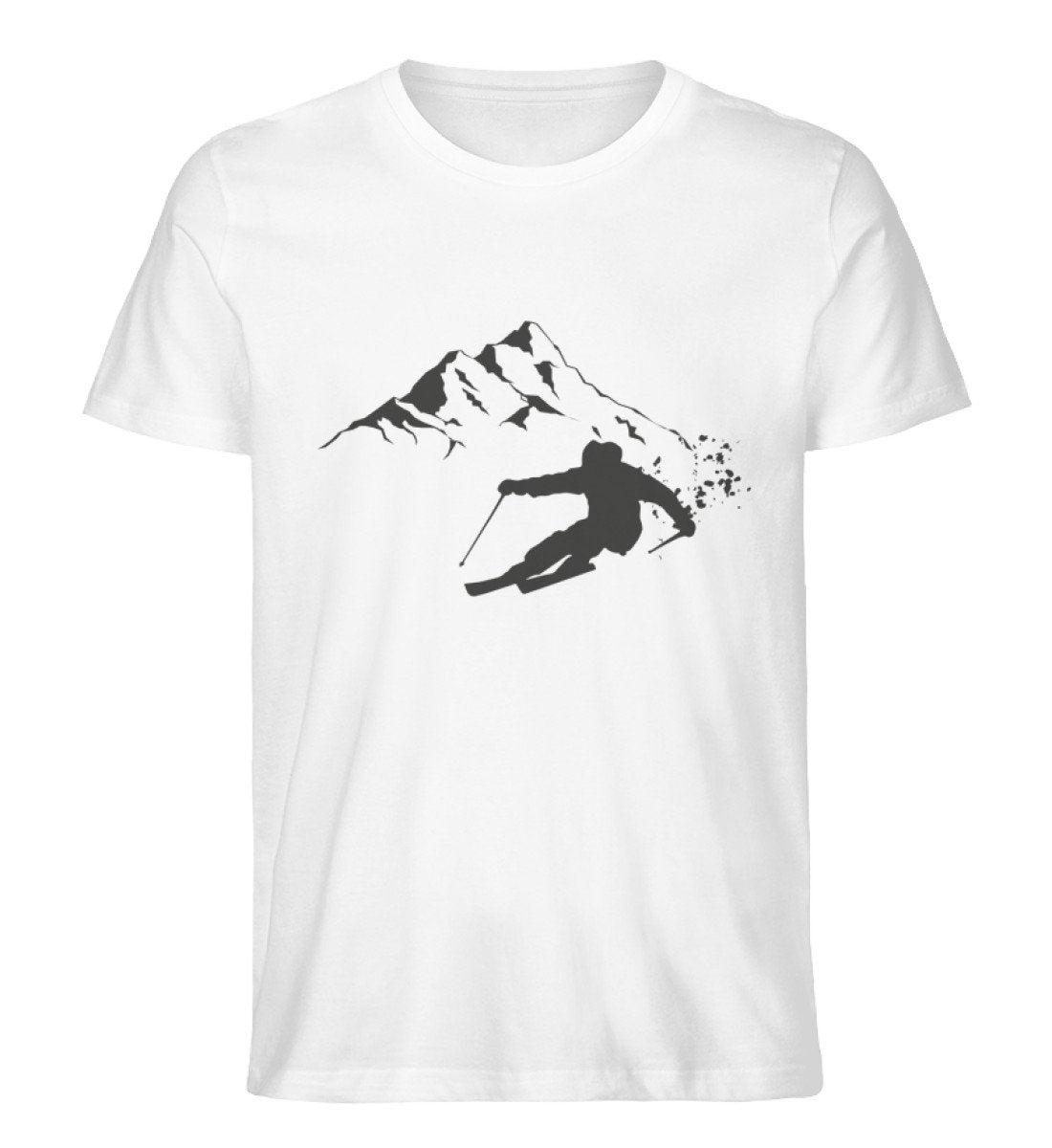 Tiefschnee Skier - Herren Organic T-Shirt ' ski Weiß