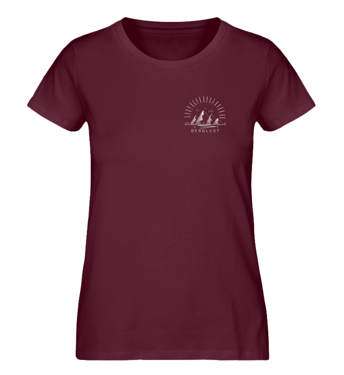 Logo - Damen Organic T-Shirt berge Weinrot