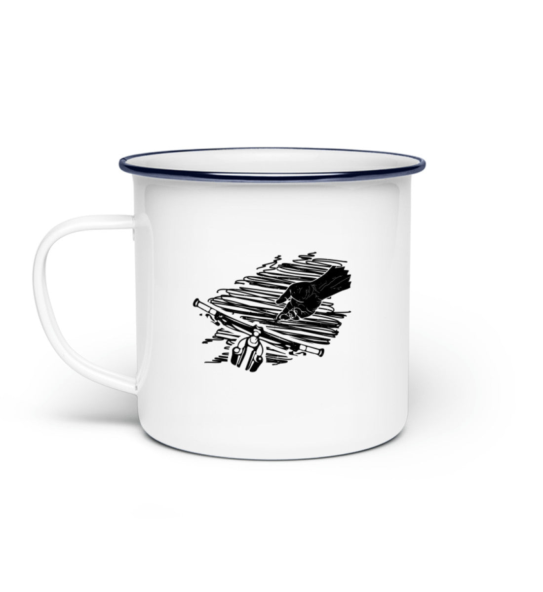 Stay with me- Emaille Tasse fahrrad mountainbike Default Title