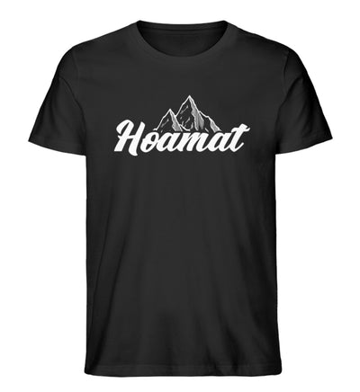 Hoamat - Herren Premium Organic T-Shirt berge Schwarz