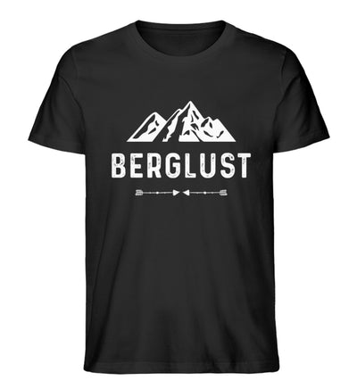 BERGLUST - Herren Organic T-Shirt berge wandern Schwarz