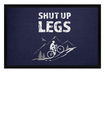 Shut up Legs - Fußmatte mit Gummirand mountainbike Navy