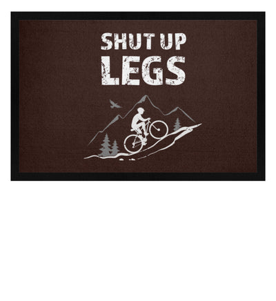 Shut up Legs - Fußmatte mit Gummirand mountainbike Braun