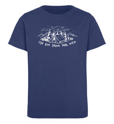 Ich bin dann mal weg - Kinder Premium Organic T-Shirt berge camping Navyblau
