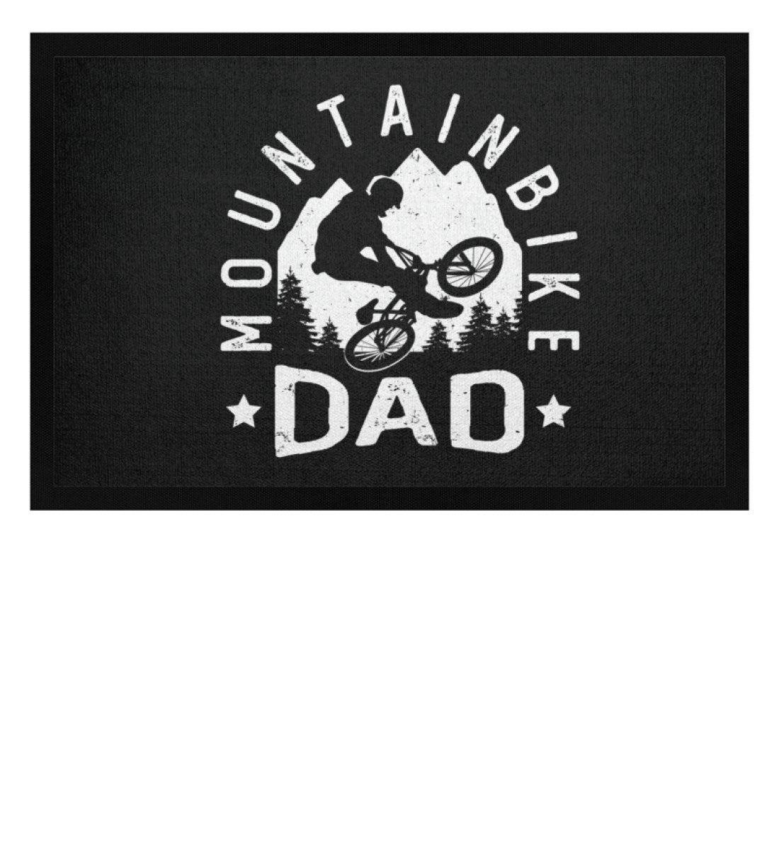 Mountainbike Dad - Fußmatte mit Gummirand mountainbike Schwarz