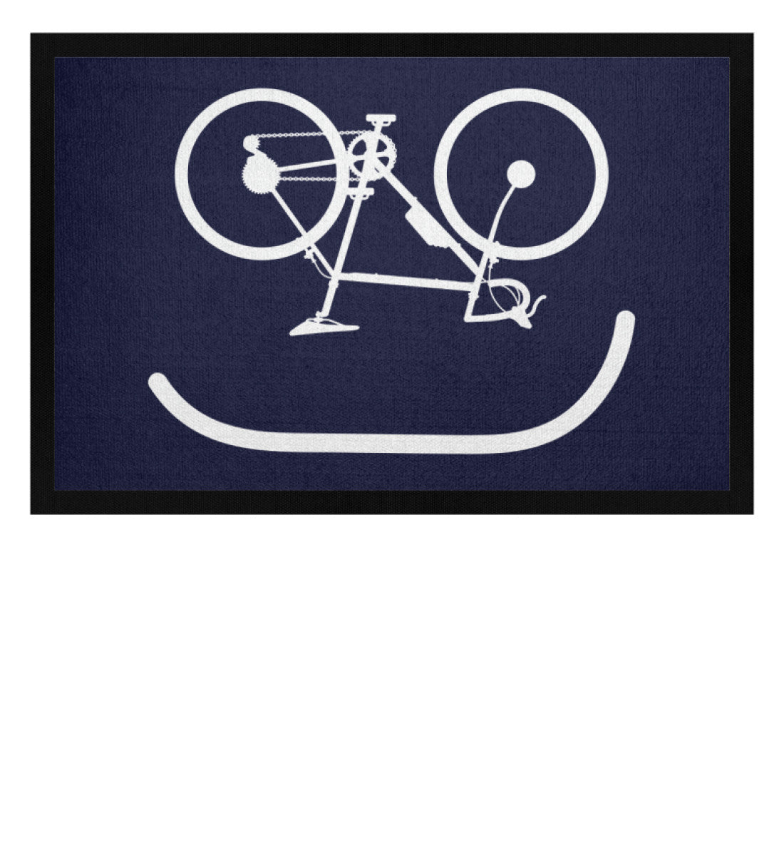 Fahrrad Emoji - Fußmatte mit Gummirand fahrrad Navy