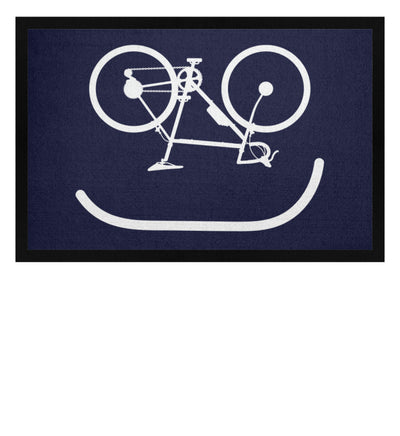 Fahrrad Emoji - Fußmatte mit Gummirand fahrrad Navy