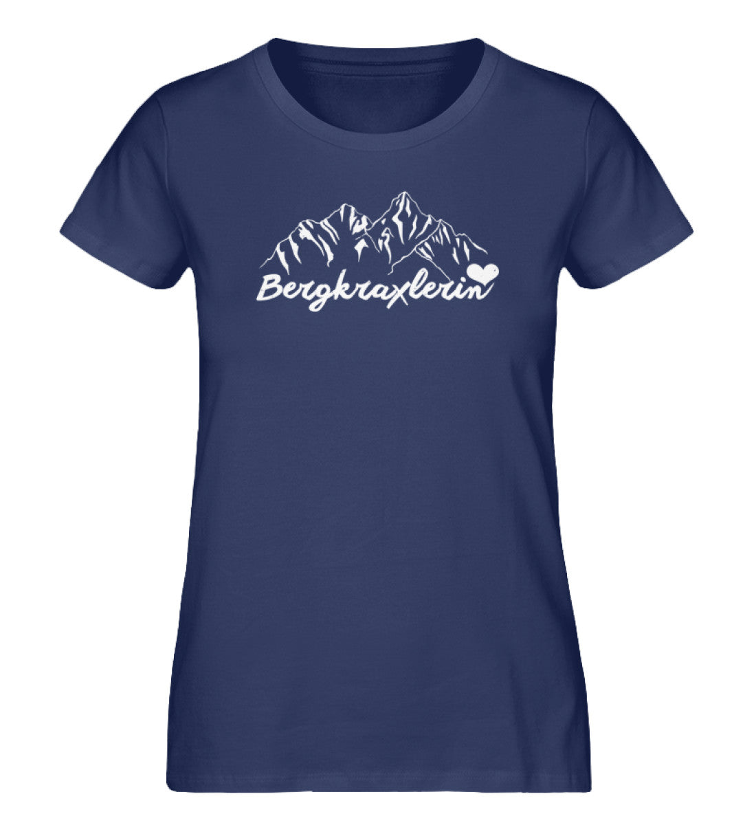 Bergkraxlerin - Damen Premium Organic T-Shirt berge wandern Navyblau