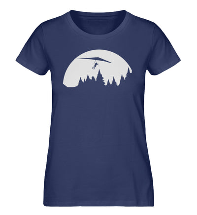Hängegleiter - Damen Organic T-Shirt berge Navyblau
