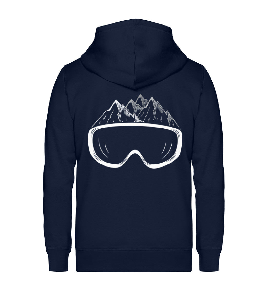Wintersporteln - Unisex Premium Organic Sweatjacke klettern ski Navyblau