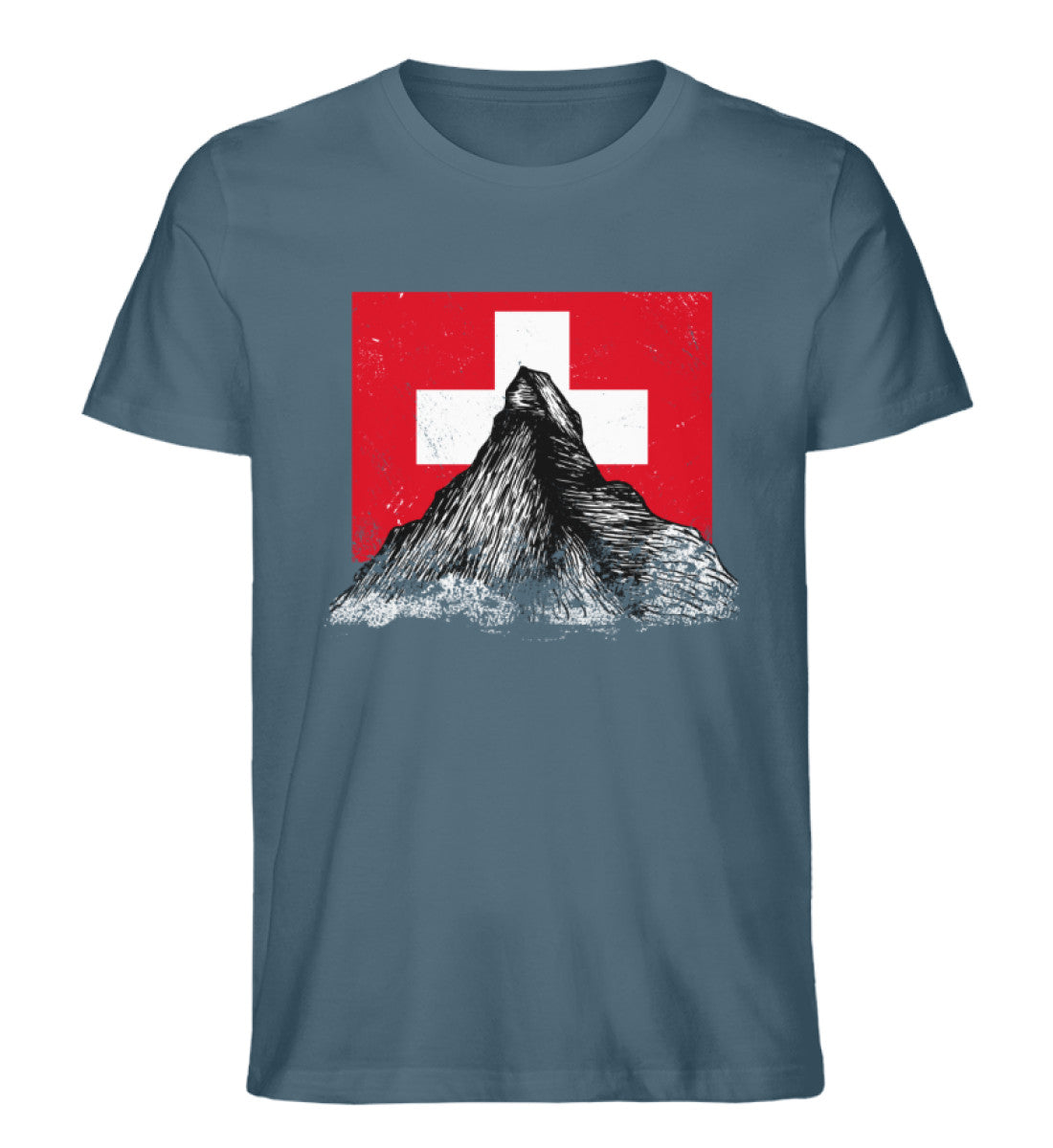 Walliser Alpen Schweiz - Herren Premium Organic T-Shirt Stargazer