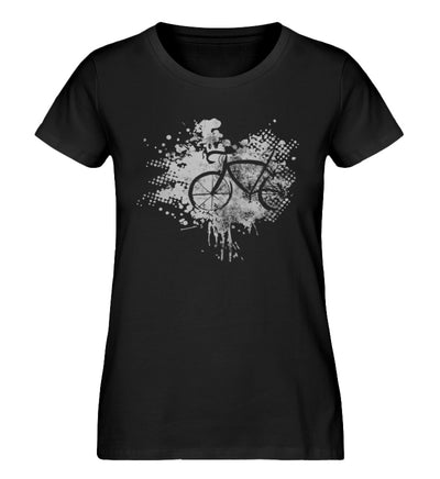Fahrrad - Abstrakt - Damen Organic T-Shirt fahrrad Schwarz