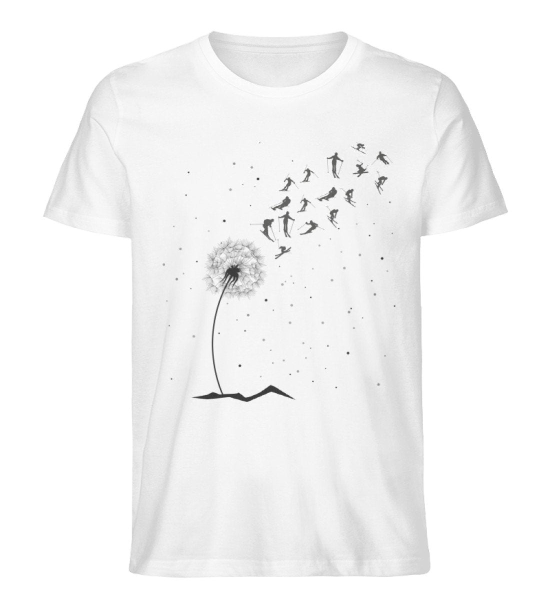 Ski Pusteblume - Herren Organic T-Shirt ski Weiß