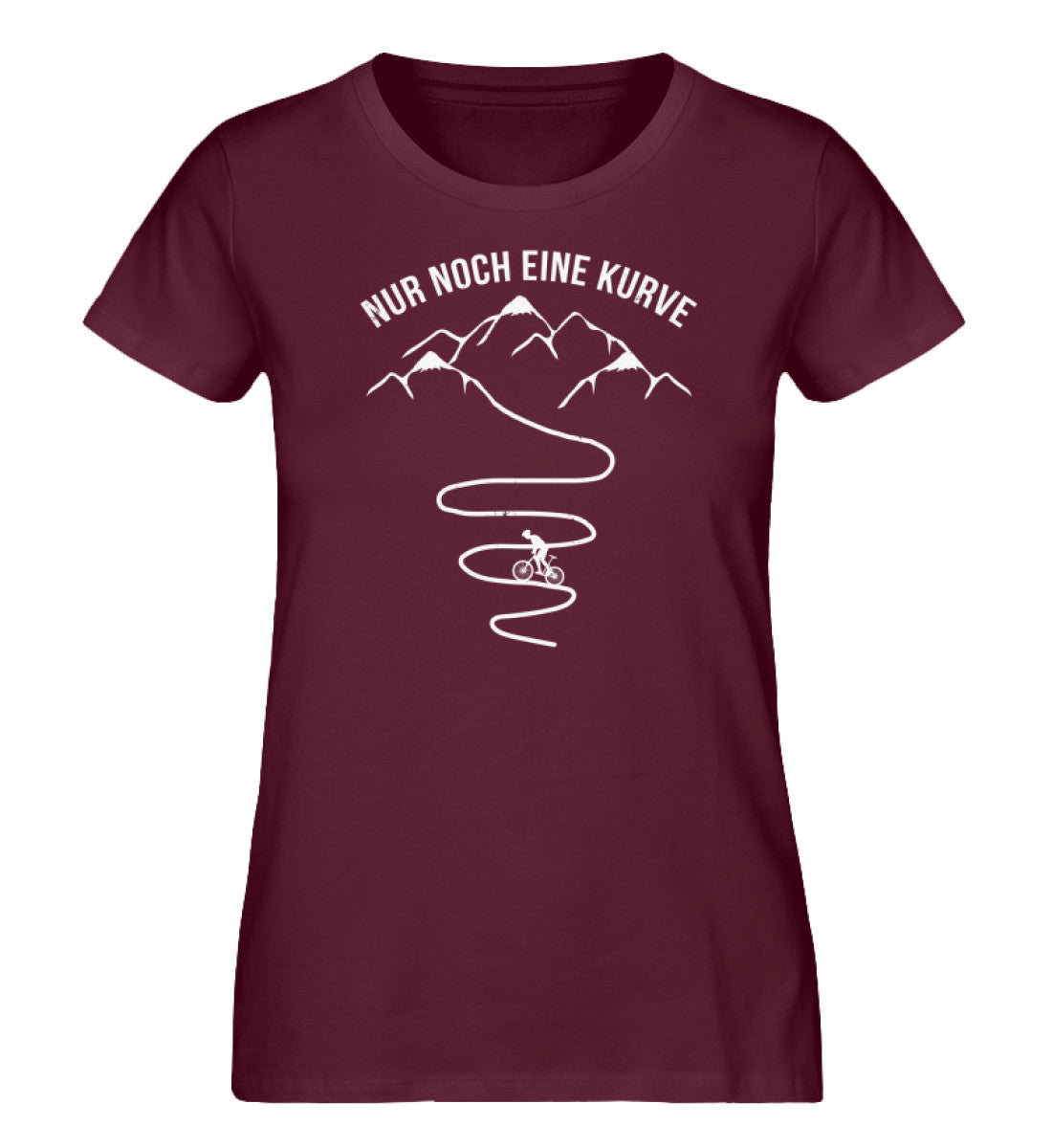 mountainbike shirt damen Nur noch eine Kurve und Radfahrer - Damen Organic T-Shirt