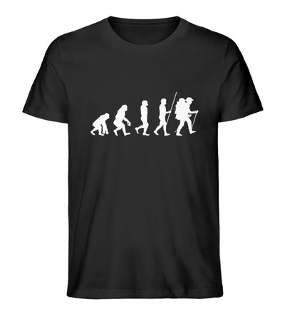 Wandermensch Evolution - Herren Organic T-Shirt wandern Schwarz