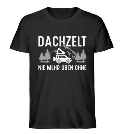 Dachzelt - Herren Organic T-Shirt camping Schwarz